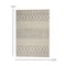 Homeroots 5 x 7 ft. Ivory & Gray Geometric Area Rug 385773 - alternate 3